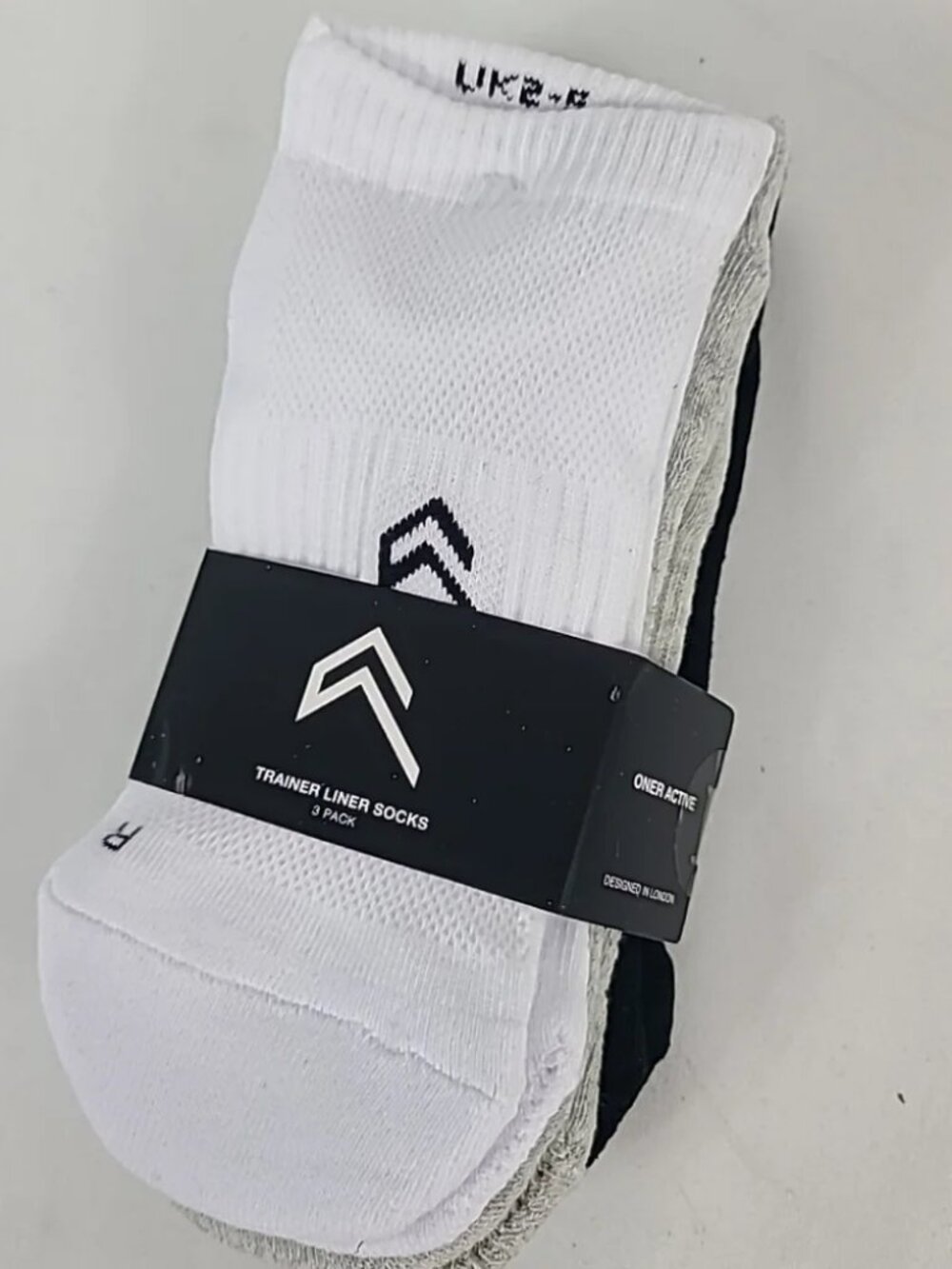 Oner Active Women's 3 pack Cushioned Ankle Trainer Liner Socks Multicolor Sz 4-7